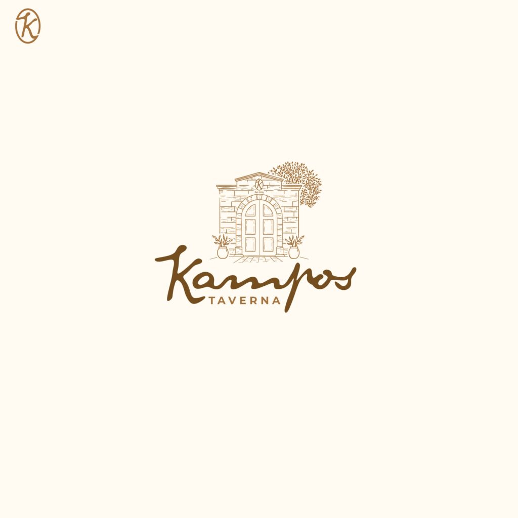 Logo for 'Kampos Taverna'